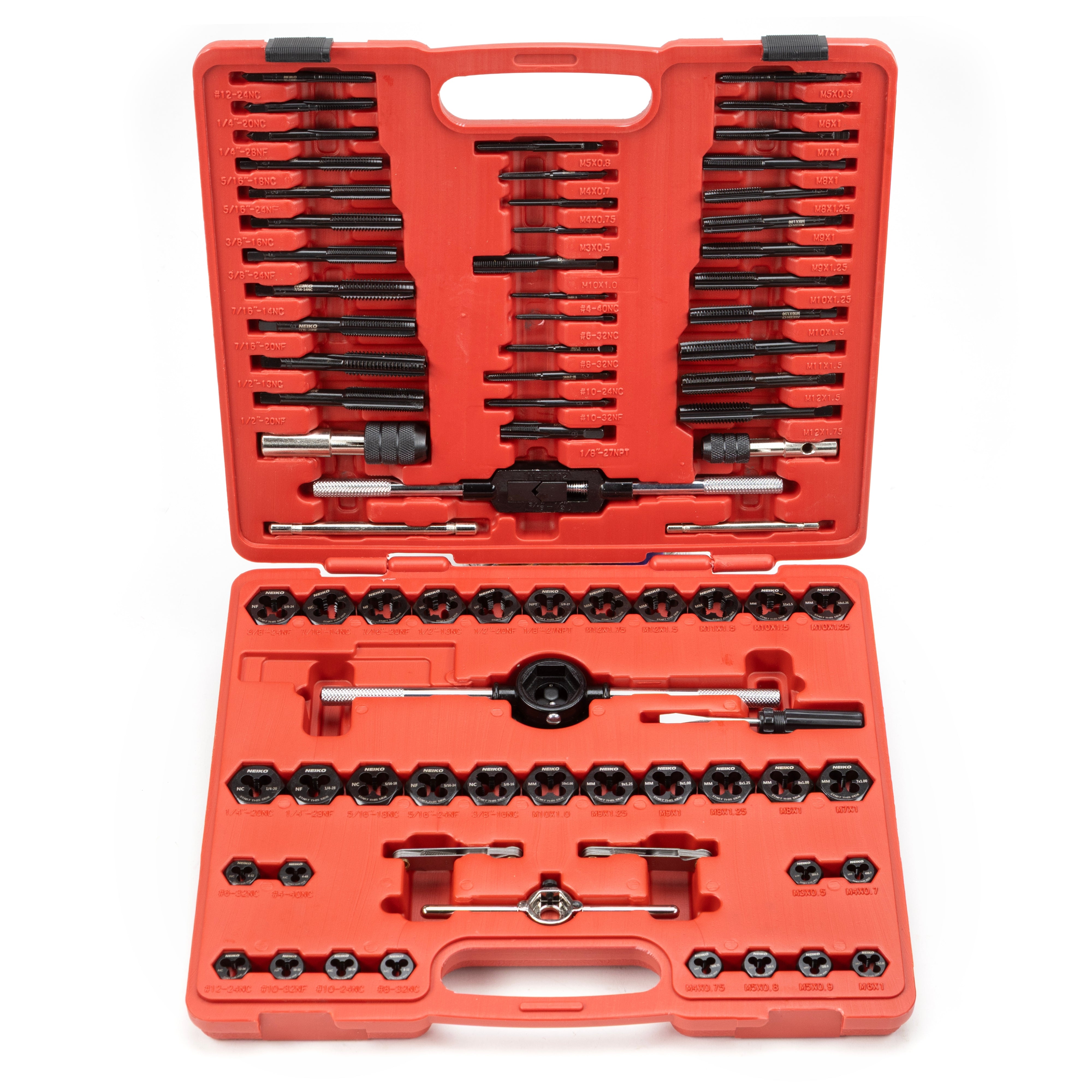 Tap & Die Threading Set – Metric & SAE, UNC/UNF/NPT (76-Piece)