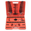 NEIKO Tap and Die Set, 76 Piece, Metric and Standard, Rethreading, Cutting, Repairing Threading Tool for External & Internal Thread Tap Set, SAE & MM, Hex Die, UNC, UNF, AND NPT Threads, Complete Kit