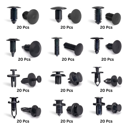 Automotive Retainer Clip Assortment – Bumper, Fender & Trim Fasteners (245-Piece)