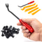 NEIKO 50550A Retainer Clips Assortment, 245pc Automotive Fasteners, Car Bumper Clip for Fender Liner, Door Panel Plastic Clips, Plastic Rivets, Trim Removal Pry Bar Tool, GM, Toyota, Ford, Honda