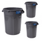 MAGNUM 32 Gallon Trash Can, Construction Grade, Heavy Duty Plastic, Jobsite Ready for Handling and Holding Garbage CMTC-C000-32G03 (3 Pack)