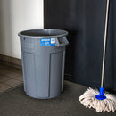 MAGNUM 32 Gallon Trash Can, Construction Grade, Heavy Duty Plastic, Jobsite Ready for Handling and Holding Garbage CMTC-C000-32G03 (3 Pack)