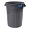 MAGNUM 32 Gallon Trash Can, Construction Grade, Heavy Duty Plastic, Jobsite Ready for Handling and Holding Garbage CMTC-C000-32G01 (1 Pack)