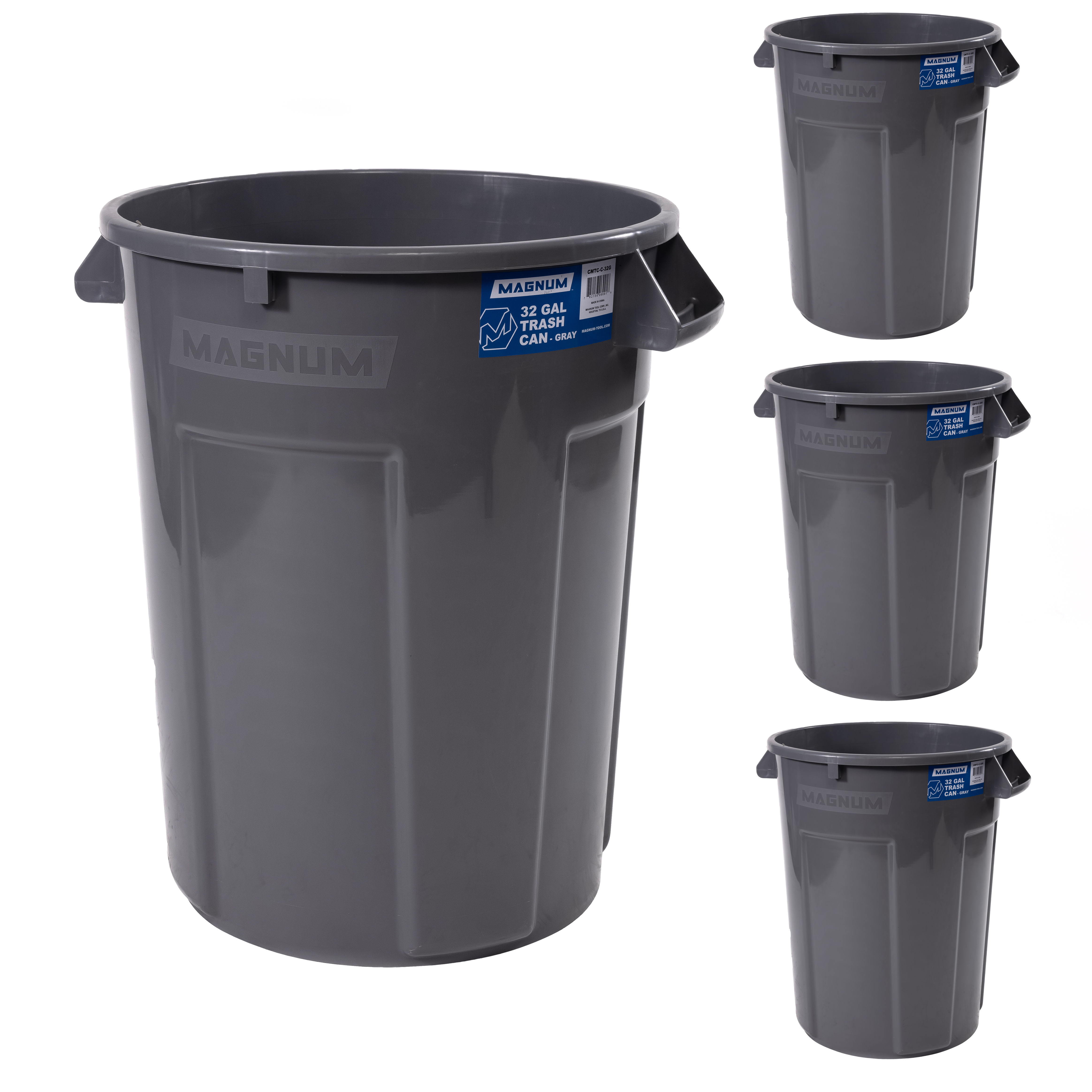 32 Gallon Trash Can (4 Pack)