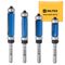 HILTEX 10104H Top and Bottom Bearing Pattern Flush Trim Router Bit Set, 4 Pieces, 1/4 Inch Shank, CNC Woodworking Tool, 1/2" Cutting Diameter, Cutting Length: 25/32”, 1”, 1-1/4”, and 1-1/2”