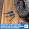 HILTEX 10102H Top Bearing Flush Trim Router Bit Set, 4 Pieces, 1/4 Inch Shank, CNC Woodworking Tool, 1/4" 5/16" 3/8" 1/12" Cutting Diameter for Copying Templates and Patterns, Overhang Trim