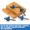 HILTEX 10109H Top Bearing Roundover Router Bit Set, 4 Pieces, 1/4 Inch Shank, CNC Woodworking Tool, 1/8" 3/16" 1/4" 5/16" Cutting Radius for Round Edging, Cabinet Edges