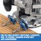 HILTEX 10110H Tongue and Groove Router Bit Set, 2 Pieces, 1/4 Inch Shank, Adjustable 3 Teeth T-Shape Wood Milling Cutter Woodworking Tool, 1/2-Inch Cutting Depth 1/4-Inch Tongue Height