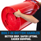 MAGNUM Red 55 Gallon Trash Can Set (Trash Can, Quiet Dolly, and Reinforced Lid), Construction Grade, Jobsite Ready, Non-Marking Wheels & Casters for Rolling Garbage CMTC-CLD0-55R02 (2 Set)