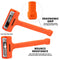NEIKO 02889A Dead Blow Hammer Set, 3-Piece Variety Pack, 1-1/2 LB Deadblow, 12oz Brass Cap, 16oz Ball-Peen, Brass, Dead Blow Mallet, Soft Blow