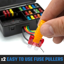 NEIKO 50504A Car Fuses Assortment Set, 80pc, Fast Acting, Auto Fuses Kit, Standard Sizes, 1A, 3A, 5A, 10A, 15A, 20A, 30A, and 40 Amp, Marine Boat, Automotive, Motorcycle, RV, Car Fuse Kit, Fuse Puller