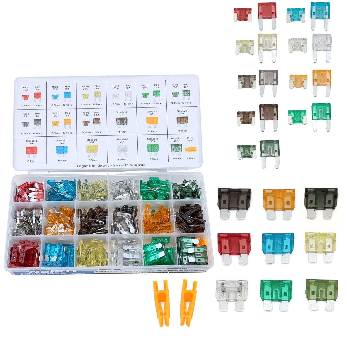 Automotive Fuse Master Assortment – Standard, Mini & Micro (306-Piece)
