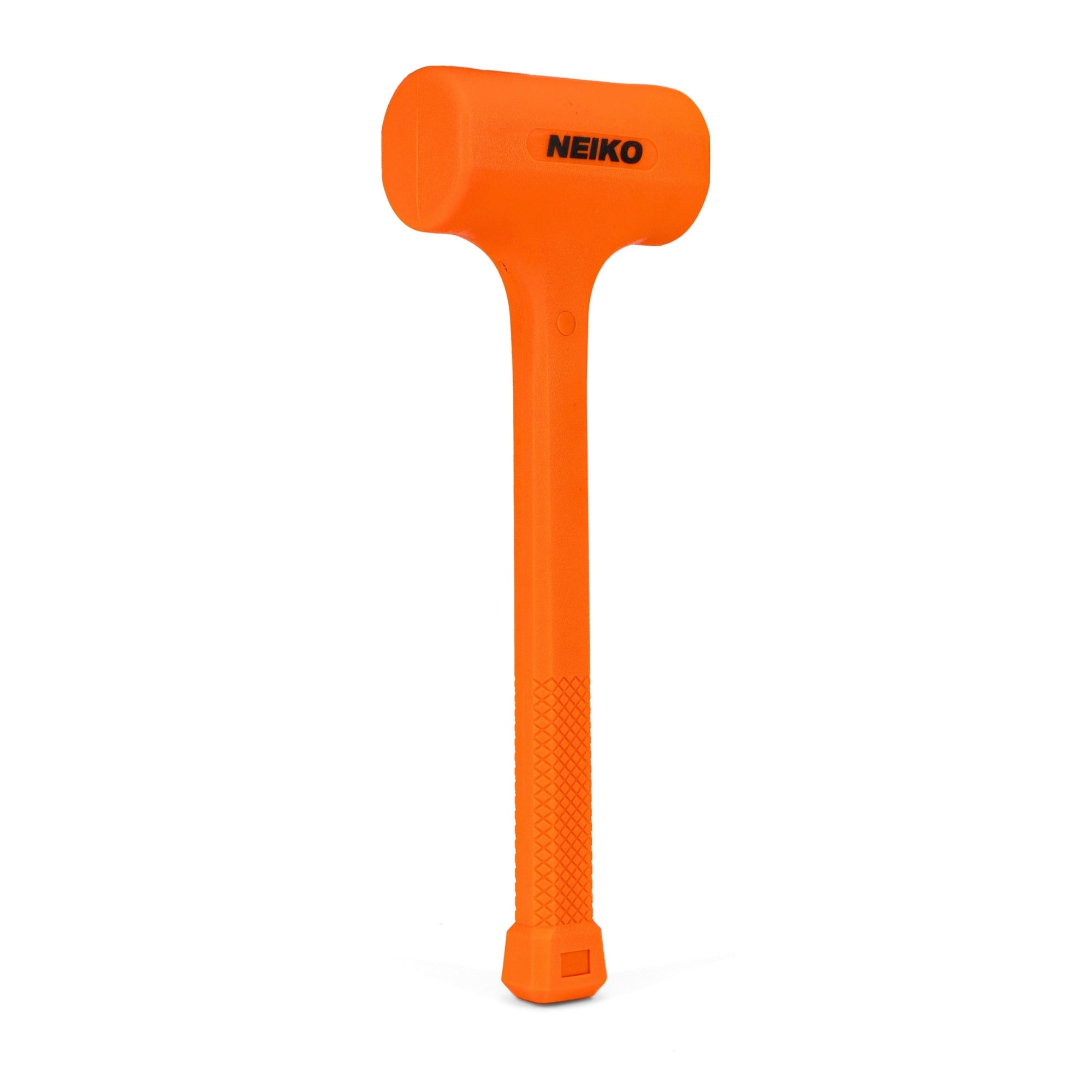 NEIKO 02851A Dead Blow Hammer, 5 Pounds, Neon Orange Deadblow Hammers, Mallet, Spark and Rebound Resistant, Unibody Molded, Soft Blow Rubber, Checkered Grip, Steel Shot and Core