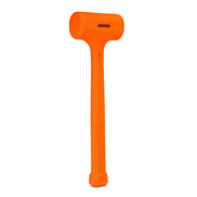 NEIKO 02843A Dead Blow Hammer, 1.5 Pounds, Neon Orange Deadblow Hammers, Mallet, Spark and Rebound Resistant, Unibody Molded, Soft Blow Rubber, Checkered Grip, Steel Shot and Core