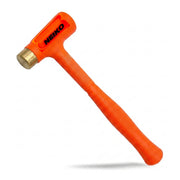 NEIKO 02870A Dead Blow Hammer With Brass Cap, 0.75 Pounds, Neon Orange Deadblow Hammers, Mallet, Spark and Rebound Resistant, Unibody Molded, Soft Blow Rubber, Non Slip Grip, Steel Shot and Core