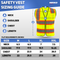 Neiko 53990A Large High Visibility Safety Vest, 3 Pockets and Zipper Neon Construction Vest, Neon Yellow, Safety Vest for Men and Women, Adult Safety Vest