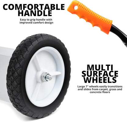 18” Rolling Magnetic Sweeper – Adjustable Handle, 45 lb Pickup Capacity