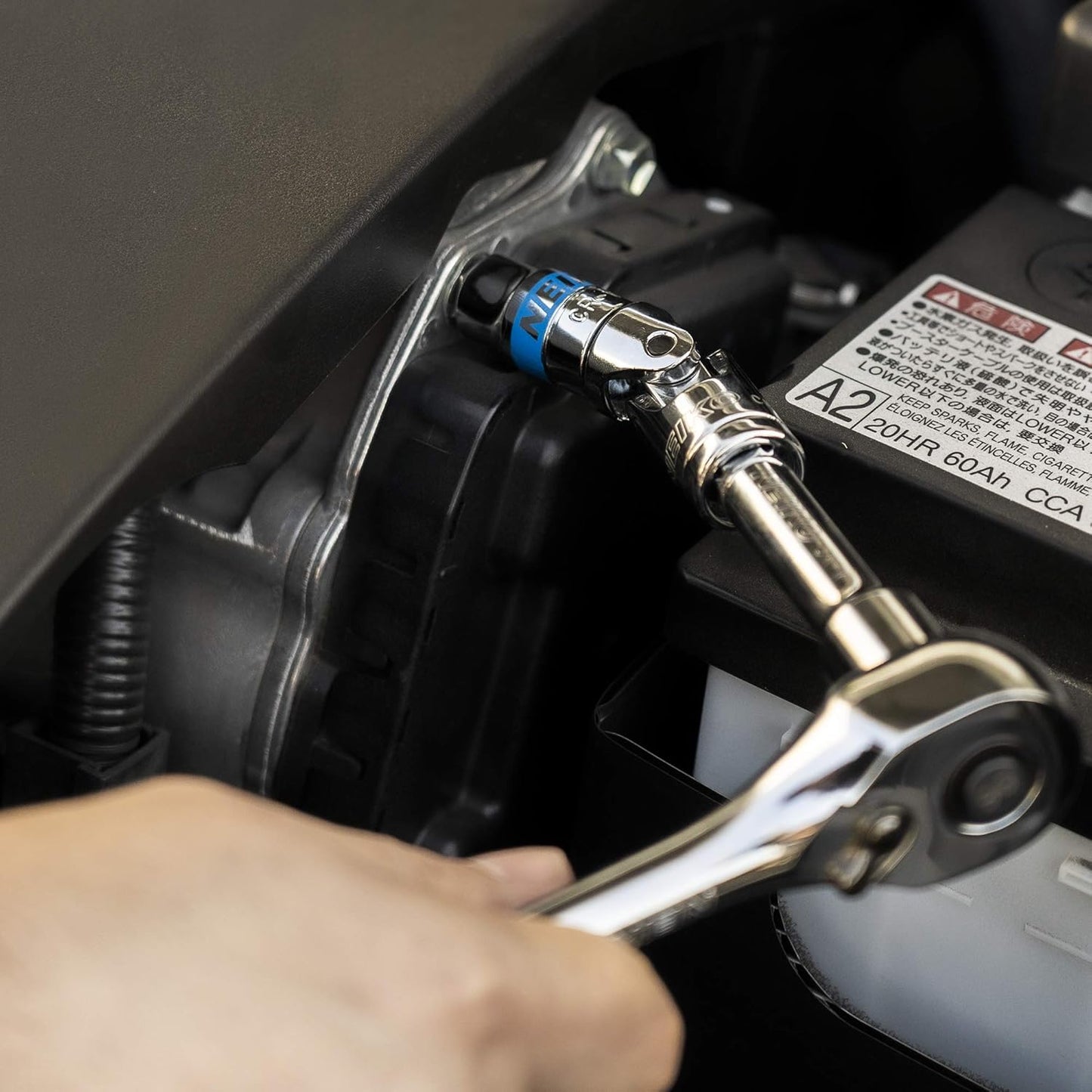 1/4” Drive Ratchet & Socket Set – SAE & Metric, Cr-V Steel (58-Piece)