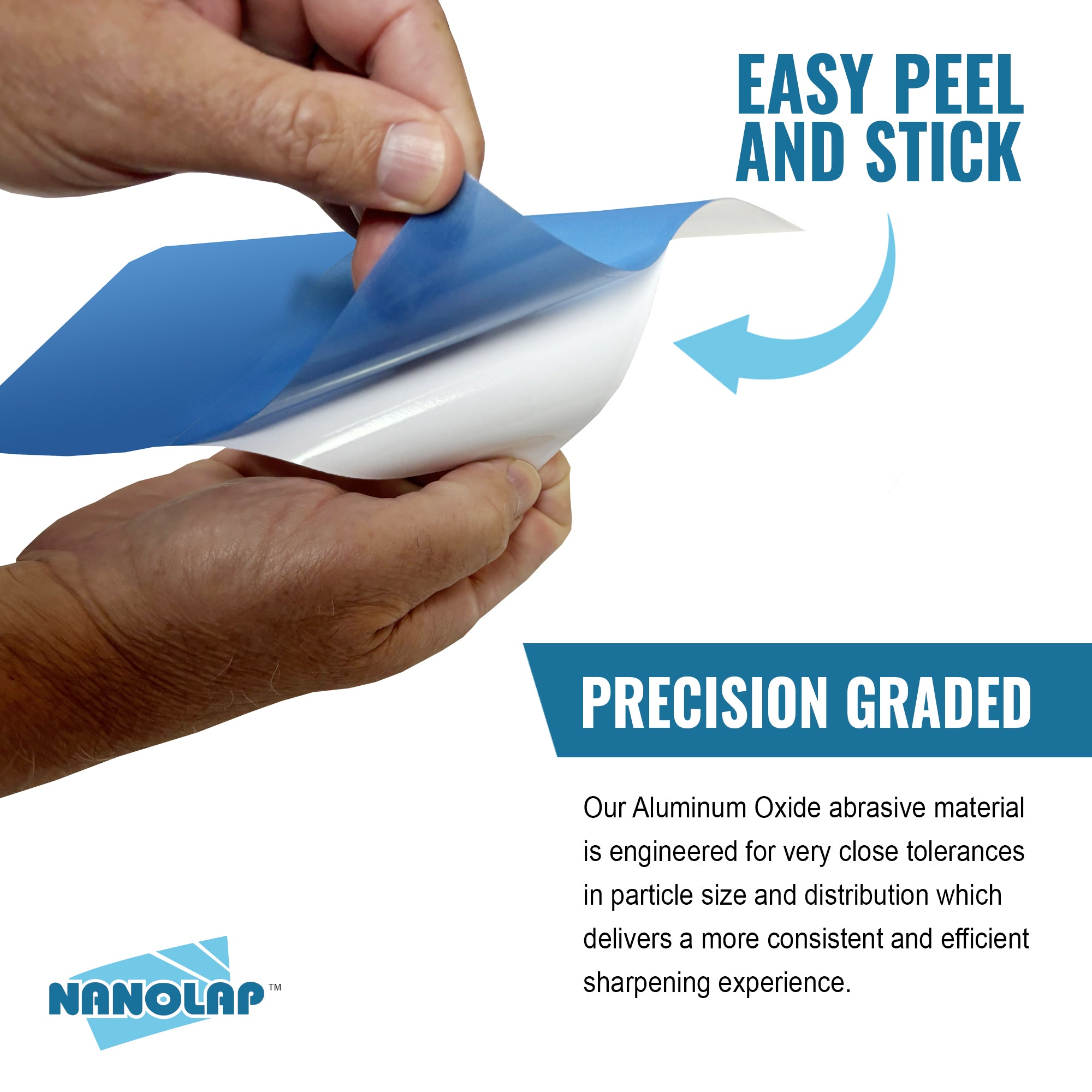NANOLAP PSA Lapping Film Pressure Sensitive Adhesive Polishing Paper (7-Piece)