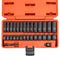 NEIKO 02481A 1/4" Drive Impact Socket Set, 30 Piece, Metric Sizes 4 – 15 MM, Deep and Shallow Sockets, Chrome Vanadium Steel, 3/8” to 1/4” Reducer, Hex Shank Socket Impact Adapter, Socket Wrench Set