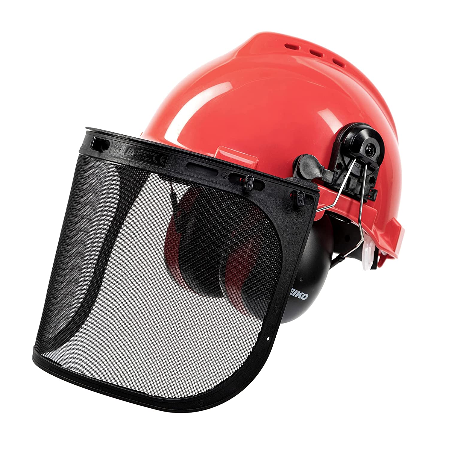 Forestry Safety Helmet – Face Shield, Mesh Visor & Earmuffs (5-in-1)