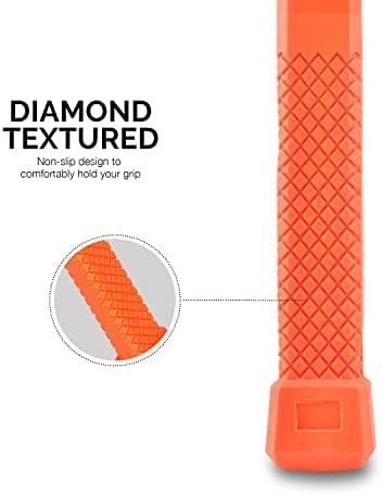 NEIKO 02849A 4 Lb Dead Blow Hammer, Neon Orange | Unibody Molded | Checkered Grip | Spark and Rebound Resistant