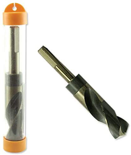 13/16” Drill Bit for Metal, 1/2” Shank, Silver & Deming, 135° Split Point