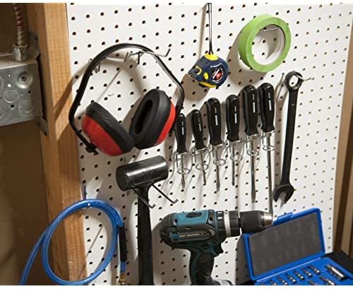 Pegboard Hook Assortment — Heavy-Duty Hardened Steel, 12 Hook Styles (50-Piece)