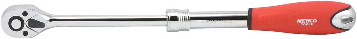 3/8"-Drive Extendable Ratchet Handle, 72-Tooth Reversible Ratcheting Feature
