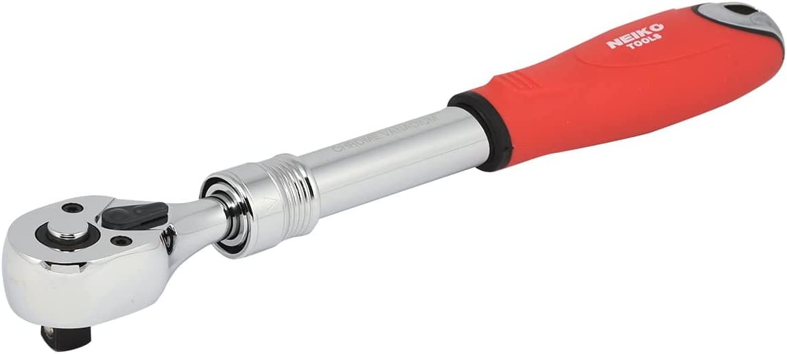 3/8"-Drive Extendable Ratchet Handle, 72-Tooth Reversible Ratcheting Feature