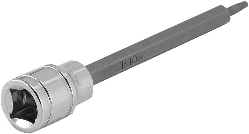 3/8" Drive Extra-Long Torx Star Bit Socket Set — T10–T40, 4-3/8" Length, S2 & CrV (7-Piece)