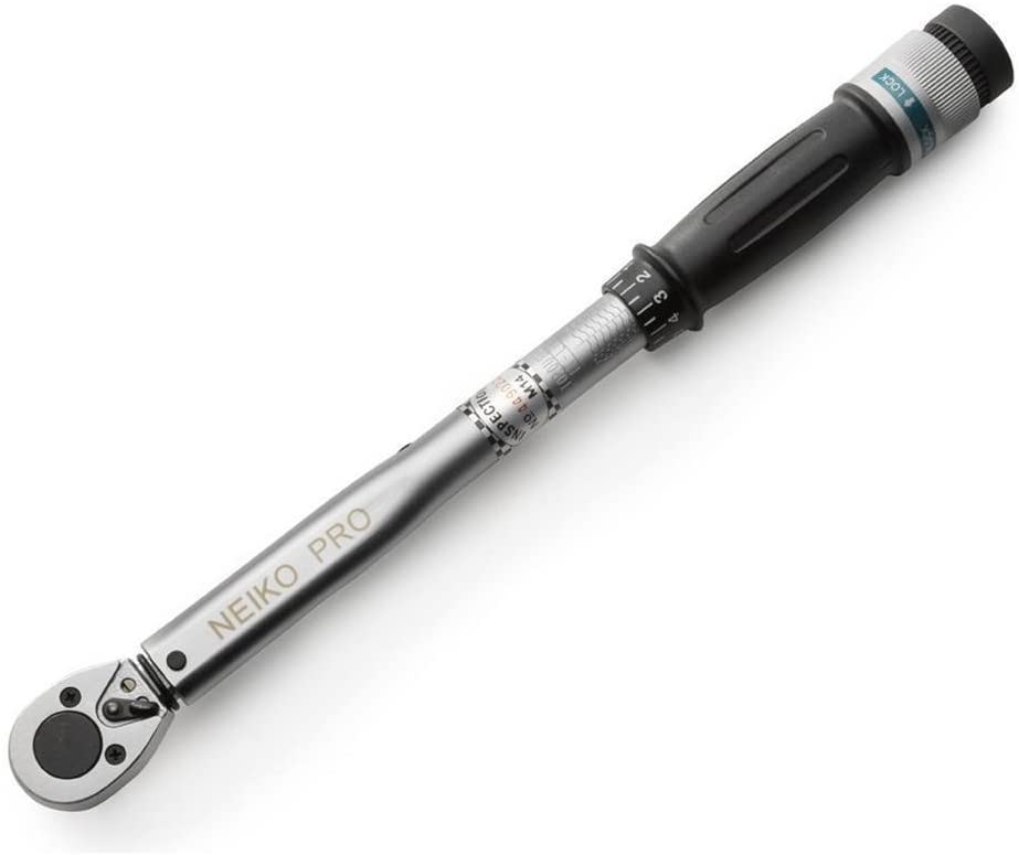 3/8" Torque Wrench, 3/8” Drive SAE, 15-80 Ft-Lb, 14” Length, Adjustable Click Torque Wrench