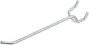 Heavy-Duty Pegboard Hooks — 4", Hardened Steel, Nickel-Plated (50-Pack)
