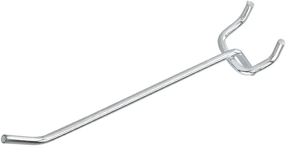 4 Inch Heavy Duty Pegboard Hooks Kit, 50 Pack, 1/8" Peg Hooks for 1” Spaced Pegboards