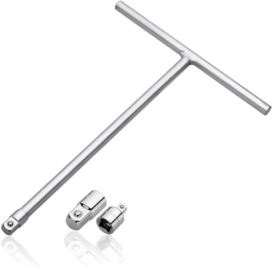Neiko 01135A 3/8-inch Drive T-Handle Wrench with Long Reach | Chromium Vanadium Steel