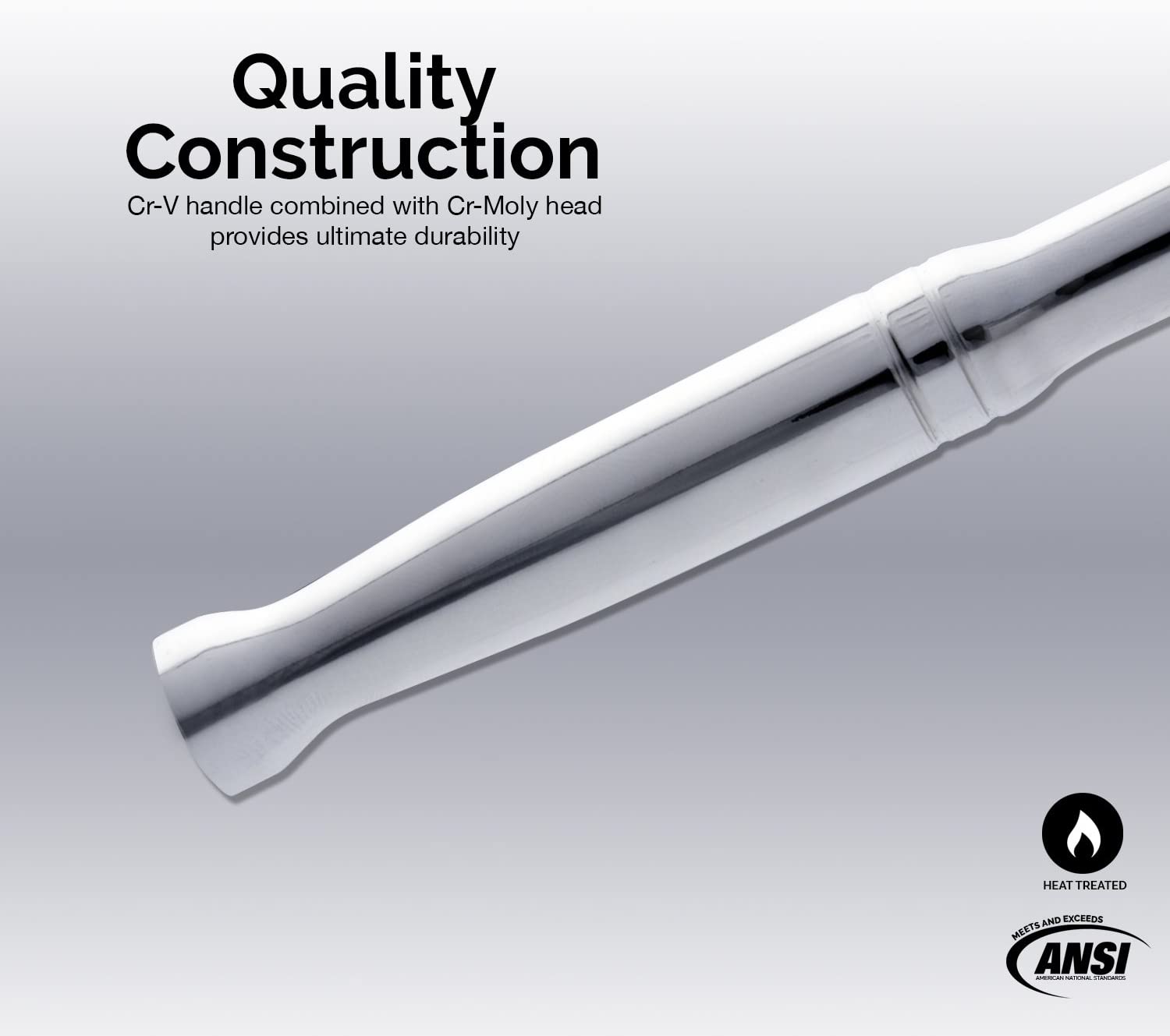 1/2"-Drive Extension Breaker Bar, 18 Inches Long, Made with CrV Steel