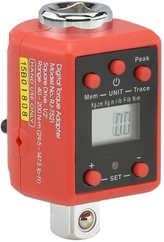 NEIKO 20741A Digital Torque Adapter, 1/2" Drive | 29.5-147.5 Foot-Pound | Audible Alert
