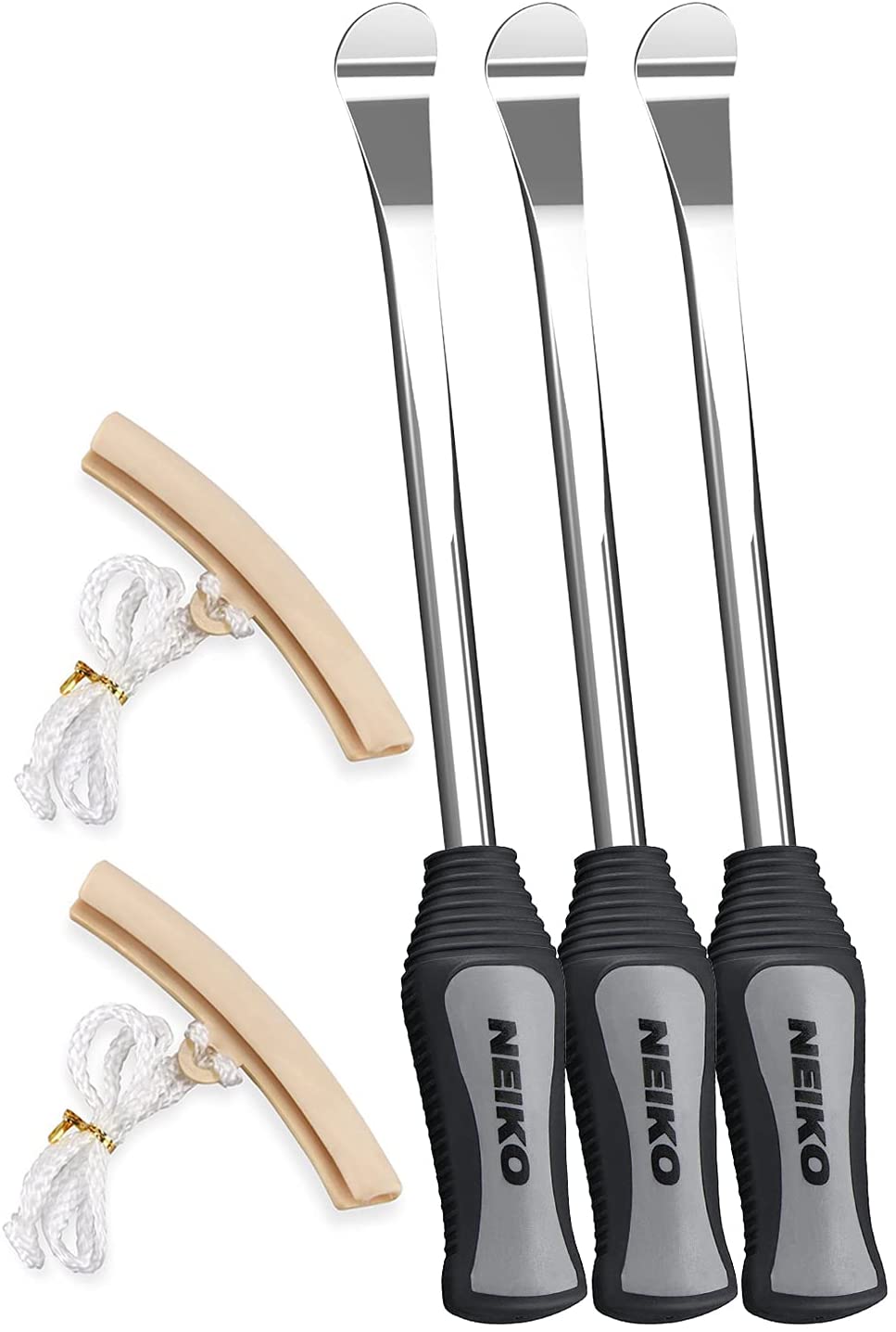 Tire Spoon Levers, Repair Tool Kit, 11 1/2" Hardened Steel Irons (5-Piece)