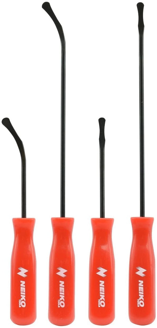 NEIKO 20758A O-Ring Pick Set, 4 Piece Automotive Pick Set, Seal Puller Pick and Hook Set for O-Rings