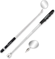 Telescoping Magnetic Pickup Tool & Inspection Mirror Set — 16-Lb Capacity (3-Piece)