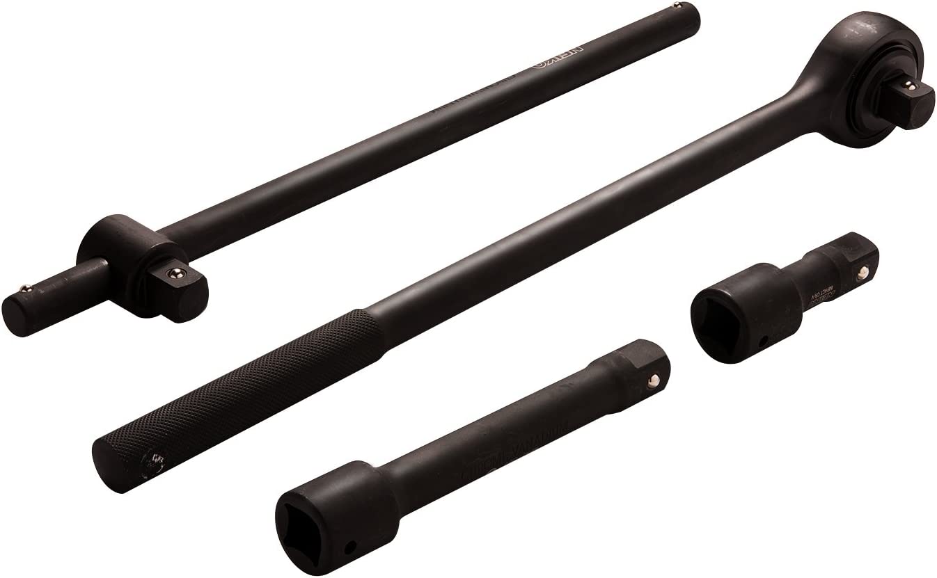 3/4" Drive Jumbo Impact Socket Set Shallow, SAE, Sizes 3/4” to 2”, Cr-V Steel (21-Piece)