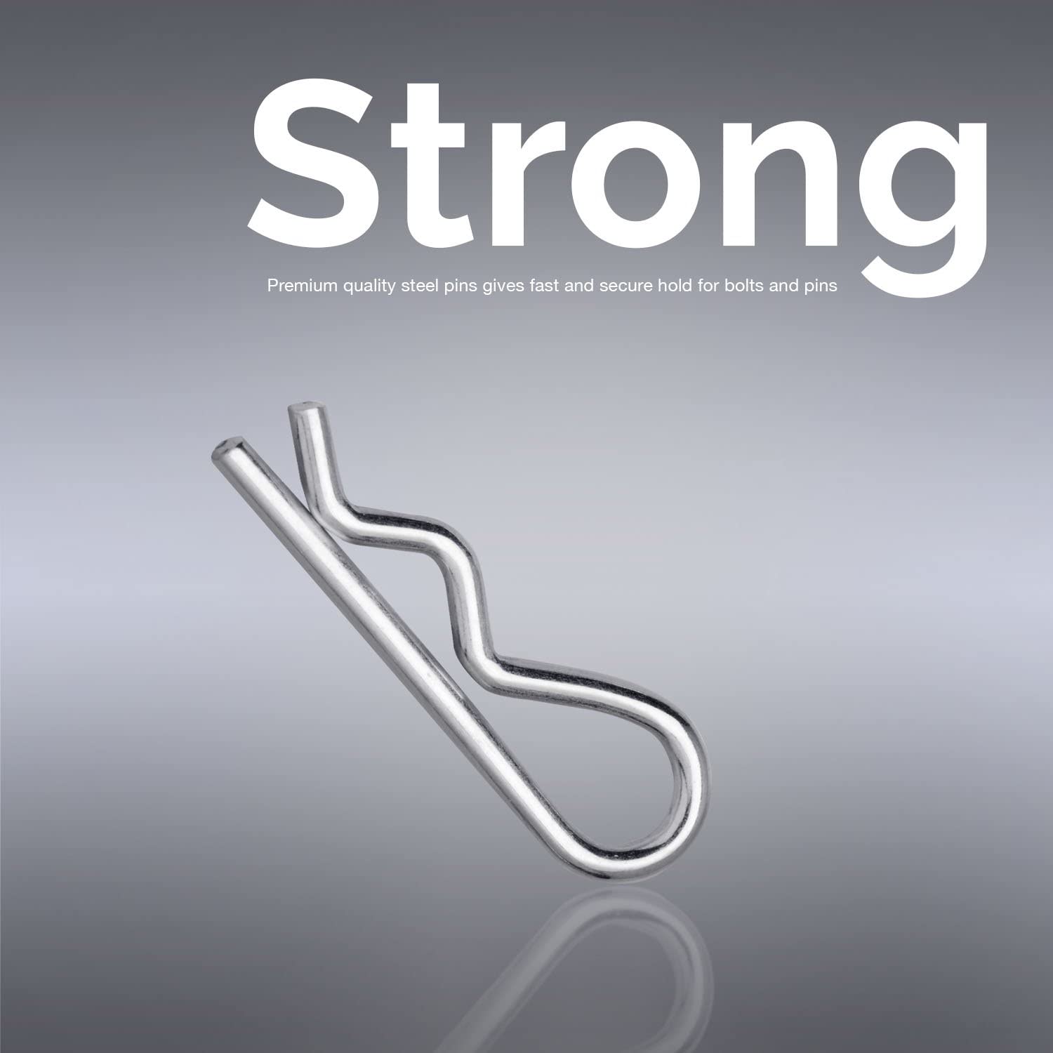 Cotter Pin Assortment Kit Zinc Plated Steel Clips (150-Piece)