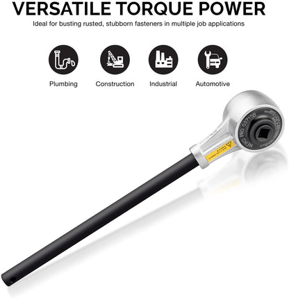 NEIKO PRO 03715B 1/2" Drive Torque Wrench, 1100 Foot-Pound Heavy Duty Torque Multiplier Wrench, Cr-Mo and Chrome-Vanadium