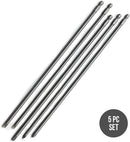 NEIKO 10043A Extra Long Bit Set | 5-Piece | Cr-V Steel | 12-Inch Length Phillips and Slotted Screwdriver Bits |1/4-Inch Hex Shank | Power Driver Bit Set