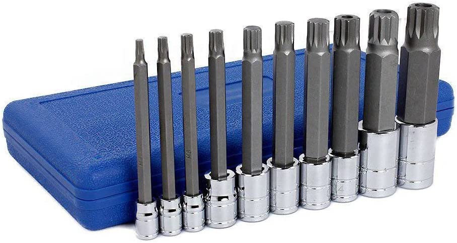 NEIKO XZN Triple Square Spline Bit Socket Set, Extra Long – NEIKO®