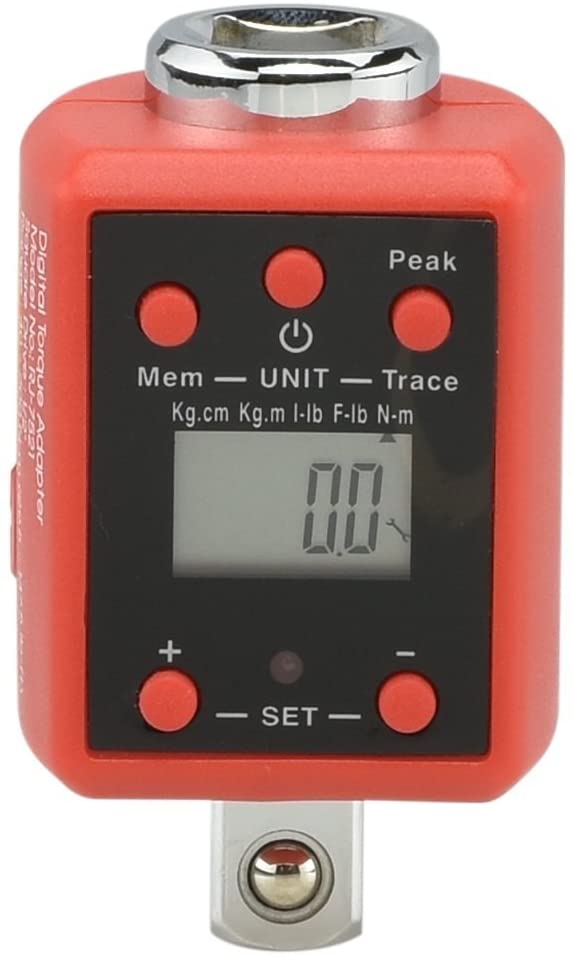 3/8" Digital Torque Adapter — 14.7–99.6 Ft-Lb, ±2% Accuracy