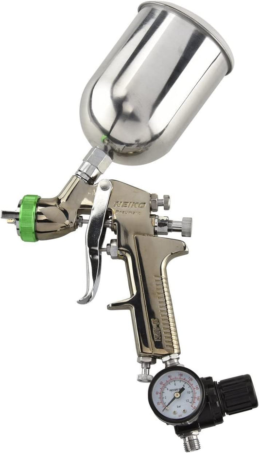 NEIKO 31214A Air Spray Paint Gun, HVLP with Gravity Feed, 1.5 MM Nozzle, 600 CC Capacity, Spray Gun Paint Sprayer for Walls, Automotive, Home Improvement