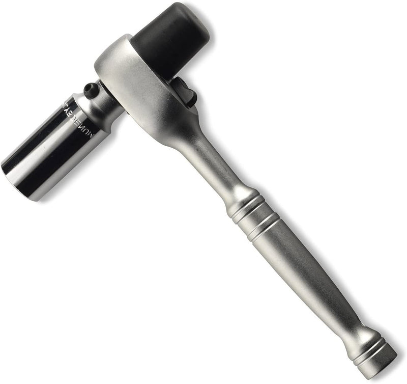 NEIKO 03029A 1/2" Scaffold Ratchet Wrench | 9.5” Length | 36 Tooth Hammer Tip Head | Includes 7/8” 6 Point Deep Socket | Cr-V Steel