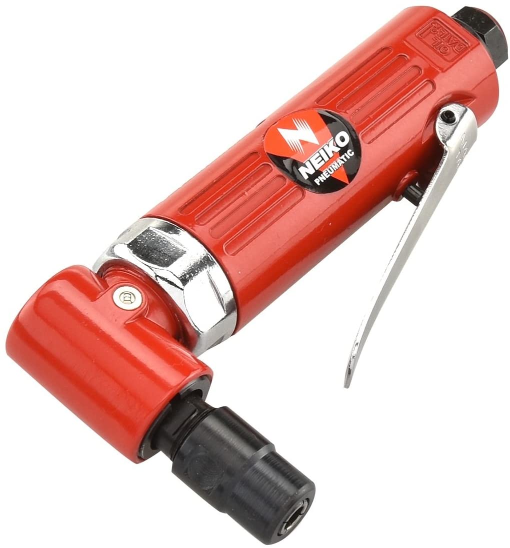 1/4” Air Right Angle Die Grinder, 20,000 RPM, 4 CFM Consumption, Rear Exhaust, Pistol Grip