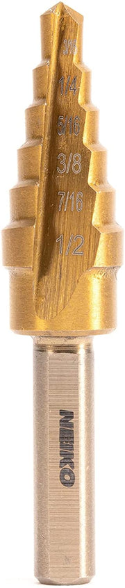 Titanium Step Drill Bit, High-Speed Alloy-Steel Bit, Hole Expander for Wood & Metal